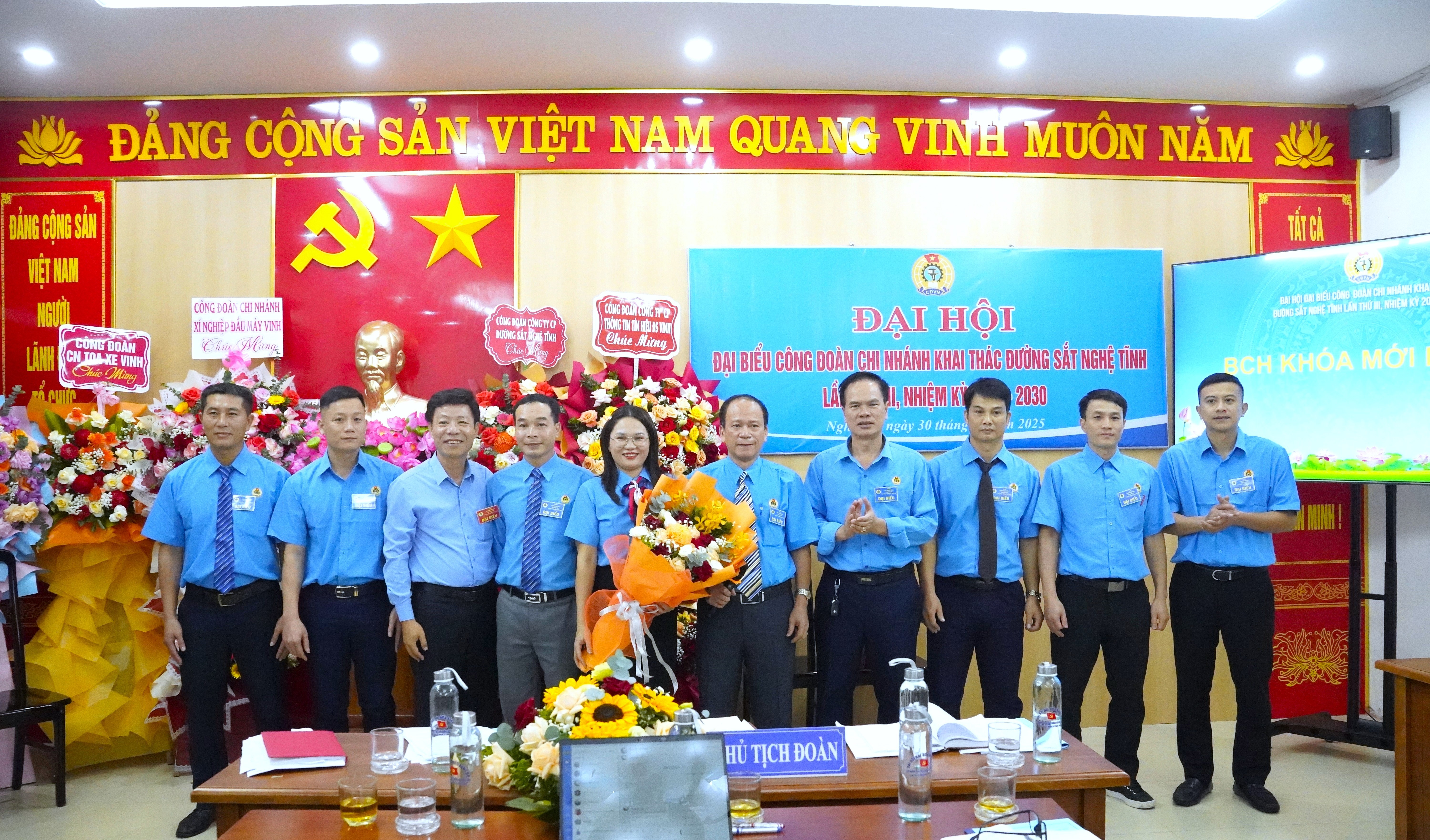 Chiều ngày 30/10/2025, Công đoàn Chi nhánh Khai thác Đường sắt Nghệ Tĩnh tổ chức Đại hội Công đoàn lần thứ III, nhiệm kỳ 2025 - 2030