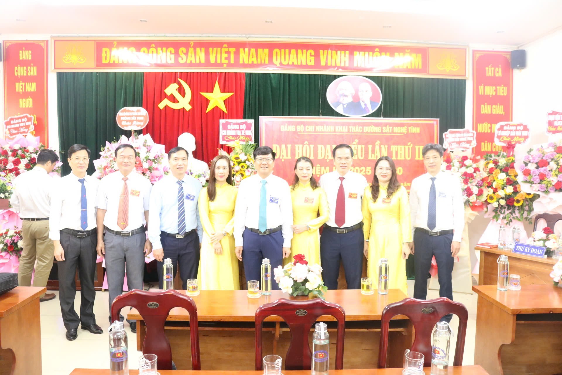 Đảng bộ Chi nhánh khai thác đường sắt Nghệ Tĩnh đã tổ chức thành công Đại hội đại biểu Đảng bộ Chi nhánh lần thứ III nhiệm kỳ 2025 - 2030